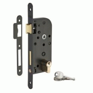 Serrure encastrable à cylindre pour porte d'entrée, axe 40mm, bouts ronds, cylindre 30x30mm, noir, 3 clés - THIRARD - noir 3150260811049 Serrure encastrable à cylindre pour porte d'entrée, axe 40mm, bouts ronds, cylindre 30x30mm, noir, 3 clés - THIRARD - noir 3150260811049