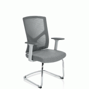 Siège visiteur / Siège de conférence BRETON V W Tissu / Tissu maille gris hjh OFFICE - gris polyester 751004