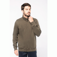 Sweat-shirt col zippé homme - Réf: K487 Sweat-shirt col zippé homme - Réf: K487