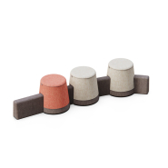 Tabouret scolaire modulaire, conçu pour créer des espaces de détente et d'interaction dans les centres éducatifs - Pop Tabouret scolaire modulaire, conçu pour créer des espaces de détente et d'interaction dans les centres éducatifs - Pop