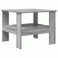VidaXL Table basse Gris Sonoma 57 x 55 x 45 cm Bois d'ingénierie Modèle Atlas Office Signature - 8000249