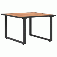 VidaXL Table basse Noir et Marron 55 x 55 x 35 cm Modèle Orion Office Chic - 42007554