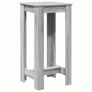 VidaXL Table de bar sonoma gris 51x50x103,5 cm bois d'ingénierie Modèle Boréal Élégance Pro - 854405