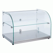 Vitrine d'exposition neutre vitrée courbe 45L 7487.0240 Combisteel