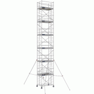 Échafaudage roulant aluminium DOCKER 150 version lisses - Hauteur de travail : 13,90 m - DUARIB - 7220120 Échafaudage roulant aluminium DOCKER 150 version lisses - Hauteur de travail : 13,90 m - DUARIB - 7220120