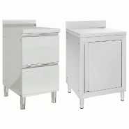 Armoires de cuisine commerciales 2 pièces en acier inoxydable - 3081936