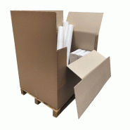 Caisse container grande taille avec abattant rabats normaux - 160264 – 120 x 80 x 80 DE (cm) + abattant Caisse container grande taille avec abattant rabats normaux - 160264 – 120 x 80 x 80 DE (cm) + abattant