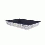 Corbeille carton rectangle Epicerie Fine 33x20 - Corbeille carton rectangle Epicerie Fine 33x20 -