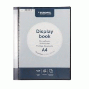 Europel Protège-documents Frontview A4 10 Pochettes Noir- 20 pièces - noir 114167-20