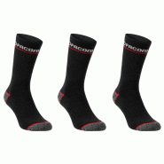 Lot de 3 paires de chaussettes de travail longues - FACOM | FX/1/CHS/X3/RED Lot de 3 paires de chaussettes de travail longues - FACOM | FX/1/CHS/X3/RED