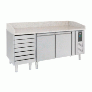 Meuble a pizza 2 portes avec 7 tiroirs groupe tropicalisé - P7950.0042