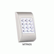 MTPADS - Clavier rétroéclairé gris aluminium moulé, 99 codes utilisateurs, IP65