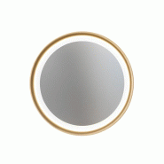 PERENZ Miroir Led Mirò D.60 Cm 58W Or Brossé, Applique Murale Ou Plafond, Lumière Chaude 3000K, Style Contemporain Raffiné - doré 8023559545398