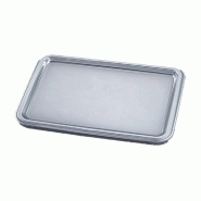 Plateau luxe argent PET 25x35cm - par 10