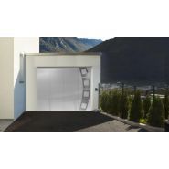 Porte de garage latérale - terres de fenêtre - laqué blanc