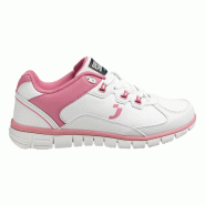 Safety Jogger - Baskets de travail sportives basses antidérapantes pour femmes spécial restauration SUNNY blanc et rose OB Blanc / Rose Taille 37 -
