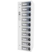 Station de charge multi-appareils Classic Wall Lite - 10 casiers sécurisés avec câbles trident et prises électriques_1