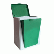 VILEDA ECUBE - Poubelle modulable de recyclage 10L - vert plastique SB288