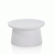 AQA Design Table basse en polypropylène TALIK-B blanc L.70 P.70 H.35 MP02361 - blanc plastique polypropylène MP02361