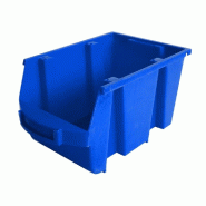 Bac à bec 4L bleu 15x23,5x12.6cm - superposable et emboitable à vide - Agréé contact alimentaire