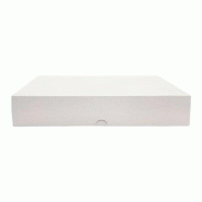 Boites blanches carton pour plateaux 34 x 25 cm (100 unités) - blanc en carton C123798