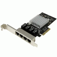 Carte réseau PCI Express à  4 ports Gigabit Ethernet avec chipset Intel I350