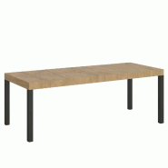 Itamoby Table Extensible 90X160/264 Cm Everyday Premium Chêne Nature Structure Anthracite - marron 8050598102688