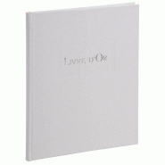 Livre d'Or 17x22 cm, 96 pages, coloris blanc - 3370440201235