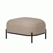 Pouf Yoko design épuré avec structure tubulaire acier Pouf Yoko design épuré avec structure tubulaire acier