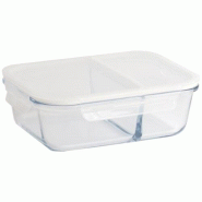 PEBBLY Boîte de conservation rectangulaire 1,45 L / 2 compartiments - 035-1229326