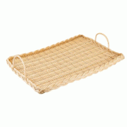Plateau fromage PP effet osier 52,5x30x3cm