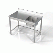 Plonge inox bac 1 à droit 1200x700 - P7812.0605