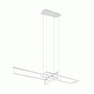 Suspension LED SMD 34W 4000K, blanc mat, variateur SWITCH, hauteur réglable - Trio - Salinas - blanc métal 4017807487930