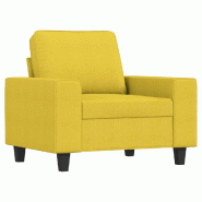 VidaXL Fauteuil Jaune clair 60 cm Tissu Modèle Flex Urban - Matériau naturel 359380