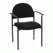 Chaise visiteur / Chaise XT 700 noir/noir hjh OFFICE - noir polyester 704330