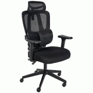 CLP Chaise de bureau Altamont Noir - noir textile 325756 CLP Chaise de bureau Altamont Noir - noir textile 325756