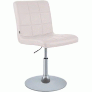 CLP Chaise de salle à manger Ricky similicuir Blanc - blanc polyester 152602502 CLP Chaise de salle à manger Ricky similicuir Blanc - blanc polyester 152602502