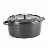 Cocotte Céleste 22 cm noir -  330 cl Rond Fonte Aluminium Greenpan - noir 4895156690405