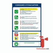 Coneva - consignes d'évacuation d'un erp