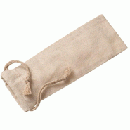 Etui couverts lin couleur naturelle 21x8cm - par 400