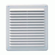 Grille ventilation rectangulaire pvc anti-pluie 204x230mm