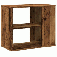 Helloshop26 - Armoire latérale pratique rangement moderne 60 x 30 x 50 cm en bois d'ingénierie vieux bois 02_0050890 - Bois massif 3000236625395
