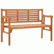 Helloshop26 - Banc de jardin meuble de patio d'extérieur terrasse pliable de jardin 120 x 53 x 81 cm bois d'eucalyptus solide 02_0011840 - Bois massi