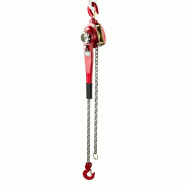 Palan à chaîne 1,5 t chaine 2 m corps 630 mm cliquet réversible acier Palan à chaîne 1,5 t chaine 2 m corps 630 mm cliquet réversible acier