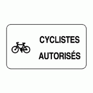 Panonceau signalant dérogations ou prescriptions - M11a