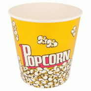 Pot à pop corn carton imprimé 3900cc Ø18,1x19,4cm - par 300