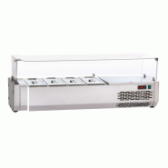SOFRACA Vitrine Réfrigérée Gn 1/4 Pour Table À Pizza - Réf:VR124V - VR124V