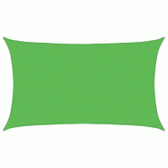 Voile d'ombrage 160 g/m² Vert clair 5x8 m PEHD Modèle Lumina Stella - 311303