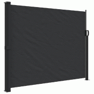 Auvent latéral rétractable noir 160x600 cm Modèle Atlas Terrasse Pro - 4004519