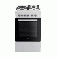BEKO cuisinière gaz 60l 4 feux blanc FSS53011DW - blanc 8690842711046